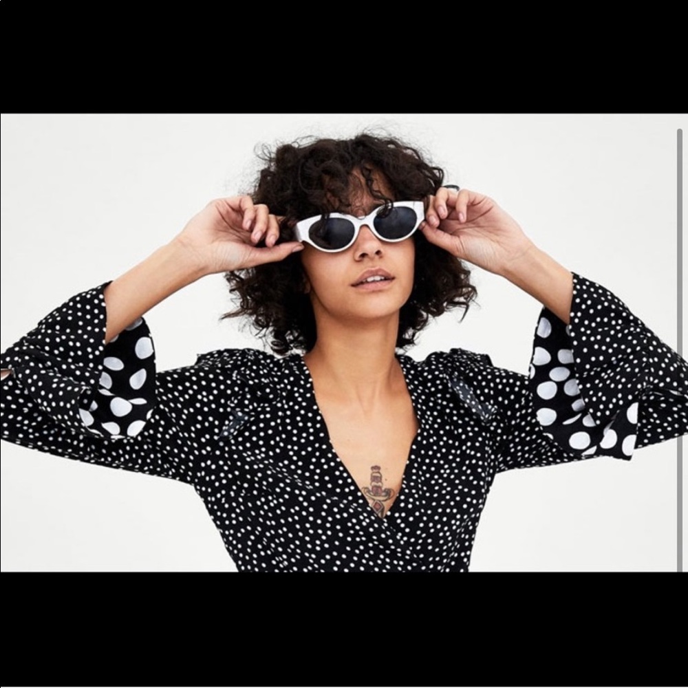 ZARA POLKA DOT MINI ROMPER